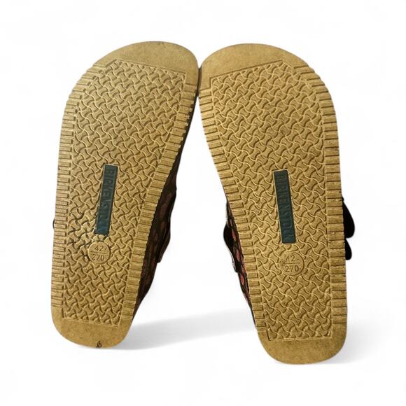 Birkenstock Kay SL Flower Blooming Roses Black Sandals Slides Sz 42 L US 10.5 - Picture 6 of 8